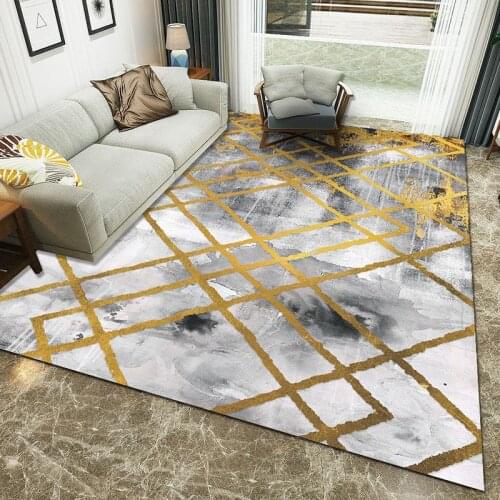 Carpet Indoor for Living Room Anti-slip Geometric Printed Entrance Door Mat Bedroom Bedside Area Kitchen Rugs Floor Decoration
