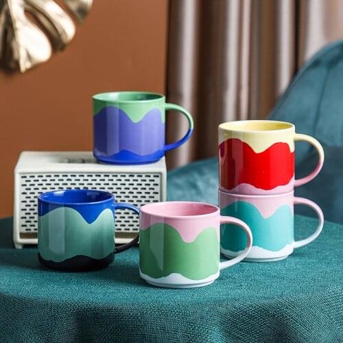 Creative Artist Painted Mug With Lovely Ceramic Water Mug With Coffee Mug 440ml