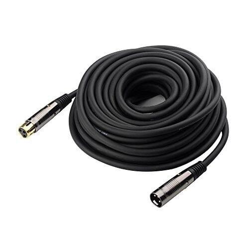 KUILONG High quality Extension Cable with Gold Plated XLR Male to Female Microphone Cable 50 Feet