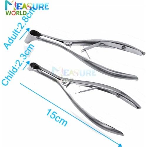 Nose Mirror Ear Canal Dilator Stainless steel speculum nostril nose pliers nasal dilator adult/kids nose gauge High Quality