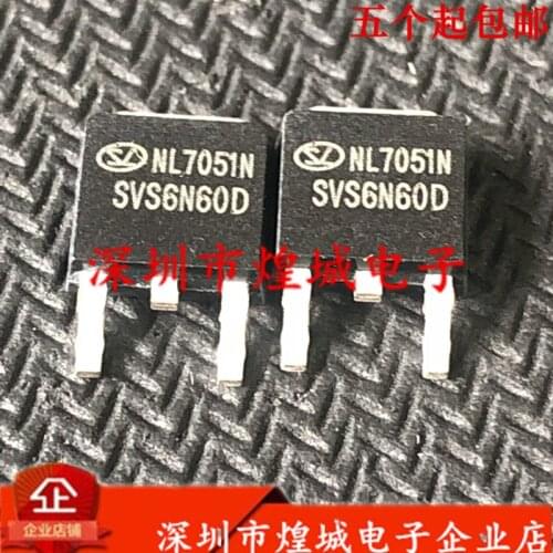 Original 5PCS/ SVS6N60D TO-252 600V 6A