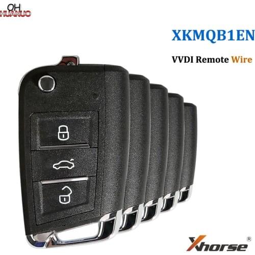 Original XKMQB1EN XHORSE Wire Remote Key 3 Buttons MQB Style Work VVDI Key MAX VVDI2 MINI KEY TOOL