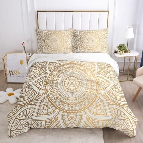 Duvet Cover Set Bedding Sets Flower Bedding Bag Quilt Covers Pillow Case 3D Bohemian Full Twin Single Double Size Bed Linen