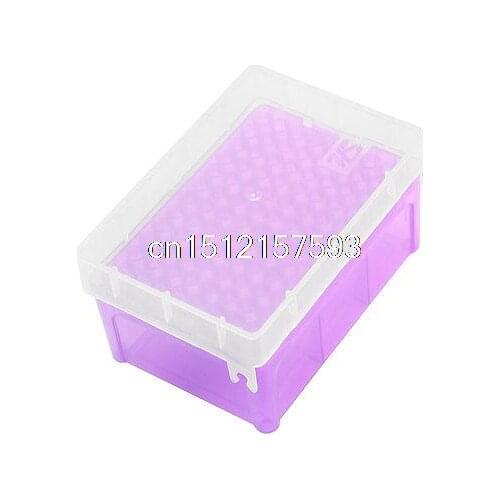 Rectangular 96 Positions Laboratory 200UL Pipette Pipettor Tip Holder Box