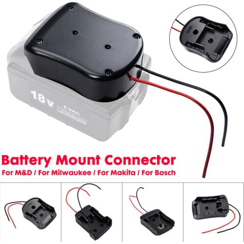 LEORY Battery Mount Connector for Bosch For Makita For Milwaukee For M&D Li-ion Battery Mount Connector Adapter Dock Holder