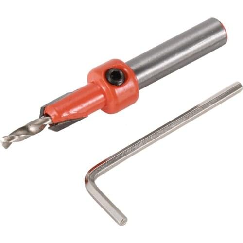 Alloy Drill Bits 3.5mmX8mm Pilot Hole Saw Countersink Woodworking Chamfering Drilling Holes Accessories Wood Power Rotary Tool