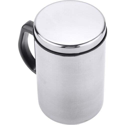 350ml/500ml Home Travel Insulated Mug Double Wall Stainless Steel Thermal Mug Coffee Tea Water Flask Cup With Removable Lid