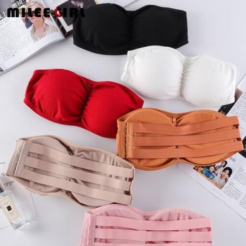 Women Tube Tops,Breathable Gym Sleeveless Base Yoga Bra Fitness Crop Top,Sexy Seamless Underwear Strapless Gathering Wrap Top