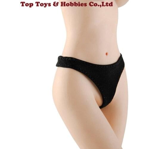 1/6 Black Female Briefs Knickers Underpants Model Toy Clothes for 12'' TBL Body Figure Doll
