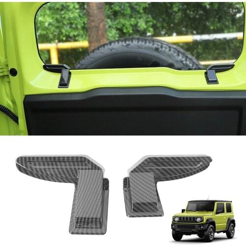 1 Pair Carbon Fiber Black ABS Rear Windshield Heating Wire Protection Cover For Suzuki Jimny Sierra JB64 JB74 Demister Cover