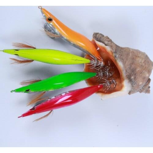 1Pcs Squid Bait Hook Hard Plastic Egi Octopus Bait Cuttlefish Devilfish Bait