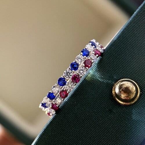 100% 925 Sterling Silver Created Moissanite Emerald Gemstone Birthstone Wedding Engagement Ring Fine Jewelry Wholesale