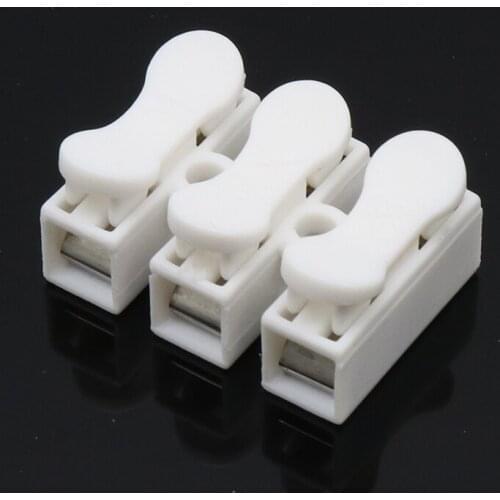 10x3P 2PSpring Connector LED Strip Light Wire Connecting No Welding No Screws Quick Connector cable clamp Terminal Block 2 3 Way