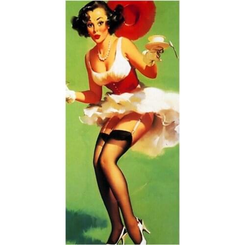 2016 Custom Pin Up Girl Background Printed Soft Bamboo Fiber Towels/Drying Bath Drying Washcloth_Size:35CMX70CM