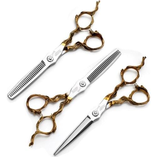 6.0 9Cr18MoV Professional Hair Salon JAGUA Scissors Cut Barber Accessories Haircut Thinning Shear Hairdressing Tools Scissors