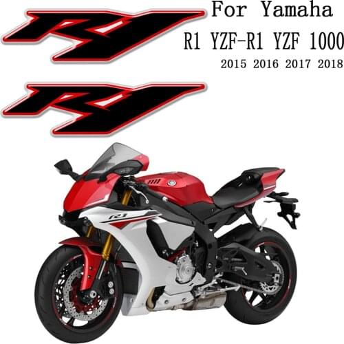 For Yamaha R1 YZF-R1 YZF 1000 Motorcycle Stickers Logo Badge Emblem Fairing Tank Pad Protection Decoration 2015 2016 2017 2018