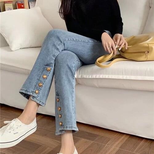 Женские высокие джинсы Fdfklak China At AliExpress