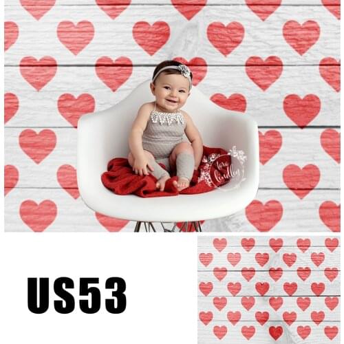 Valentines Day Red Love Hearts Arrows On Wood Background Photo Booth Backdrop Baby Photography Studio Kids Portrait Wallpapers