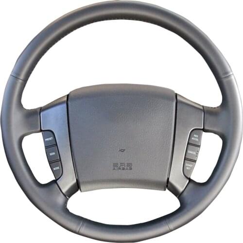 Customized Original DIY Car Steering Wheel Cover For Kia Sorento 2003-2009 Artificial Leather Hand Sewing Steering Wheel Braid