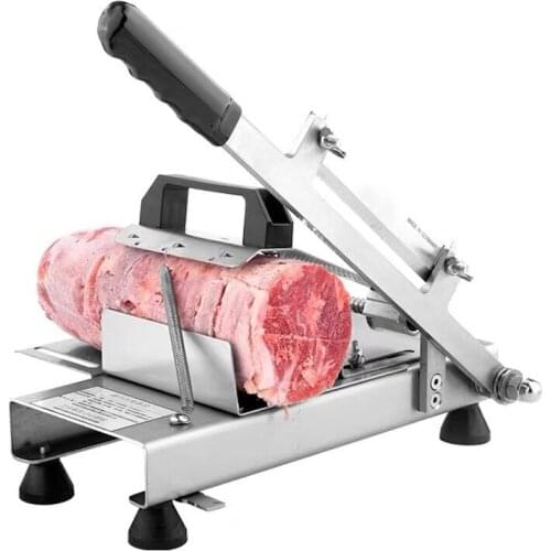Commercial Manual Frozen Meat Slicer Stainless Steel Mutton Roll Cutter Hand Household Beef Ham Slicer
