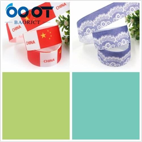 OOOT BAORJCT I-19628-1506,25mm,10yards Cartoon Thermal transfer Printed grosgrain Ribbons,bow cap DIY accessories decorations