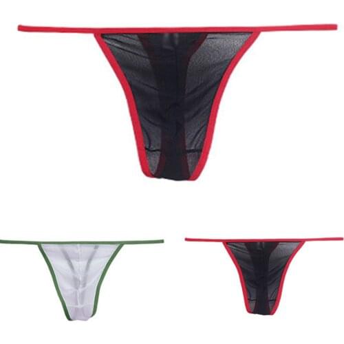 Mens Sexy Appeal Transparent Backless Thong Briefs Knickers Underwear Underpant Underwaer Comfortable Quick Dry Mens Underwaer