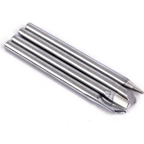 4pcs Electric Soldering Iron Tips Replaceable Solder Head 65mm Length 4.4mm Diameter For 40W Electric Solder Welding Machines