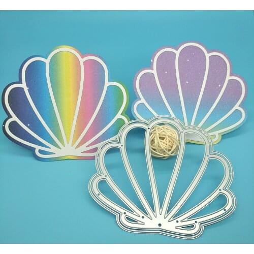 New color shell metal cutting mold photo album cardboard DIY gift card decoration embossed crafts