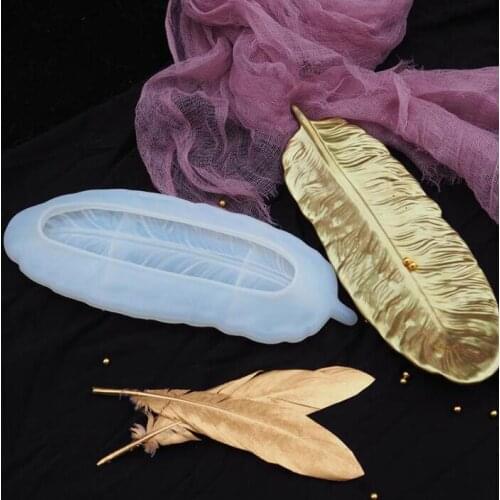Feather Silicone Mould DIY Crafts Soap Plaster Jewelry Making Tool Crystal Epoxy Resin Mold Accessories