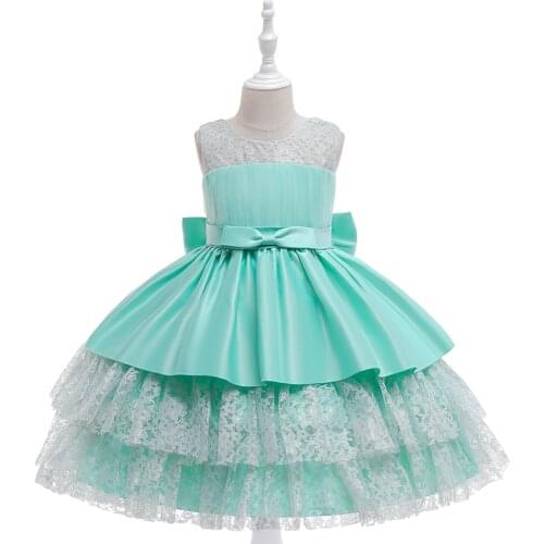 Wedding Party Dress For Girls Elegant Princess Prom Clothing Kids Girl White Lace Tulle Pageant Formal Dresses Children Vestidos