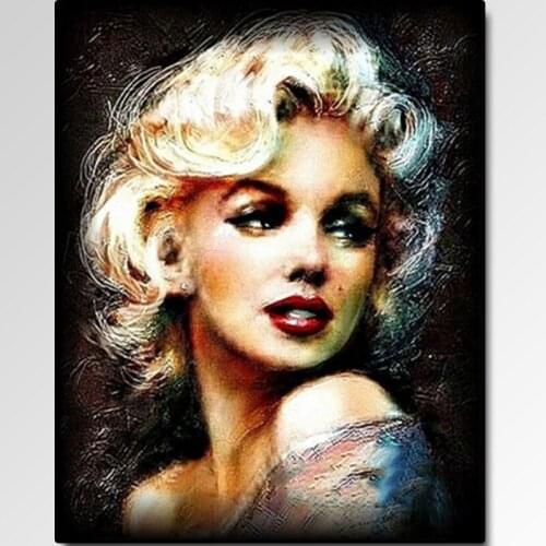 5D Full Square Diamond painting Marilyn Monroe Round Diamond Embroidery Home decoration rhinestones pictures