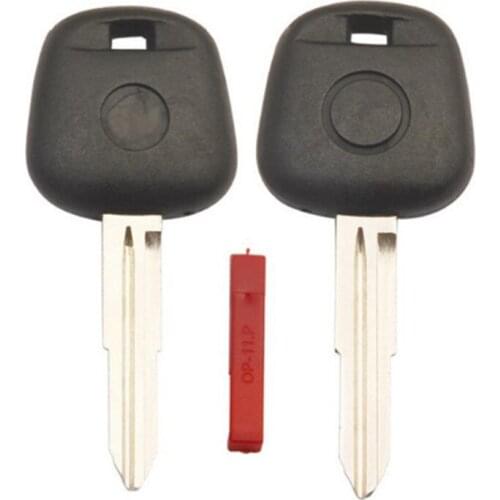 DAKATU Transponder Blank Key Shell Fob Case Replacement For Toyota Sequoia Tacoma Tundra Uncut Blade No Chip