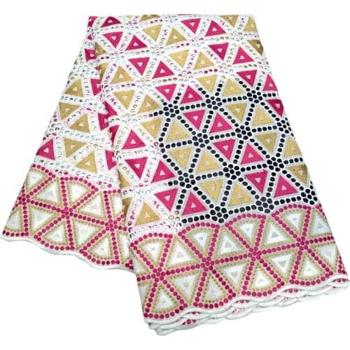 Swiss Voile Lace Fabric African Cotton Cloth Dabric Wedding Embroidery Nigerian Brode Coton Africain Tissu Tela Algodon RRC12