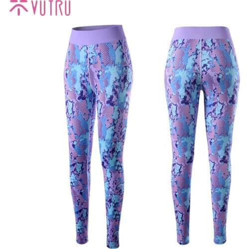 VUTRU Printed Breathable Yoga Sets Sexy Women Sportswear Halter Bra & Leggings Tight Fitness Sports Suit Yoga Suit Gym Tracksuit