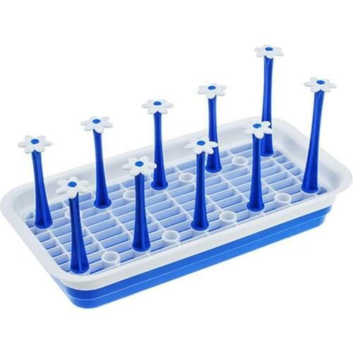 Baby Bottle Drying Rack Kitchen Storage Prateleira Plastic Cup Holder Bottle Rack Drain Water Control Bracket Drainboard