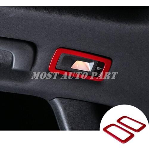 Interior Roof Rear Reading Light Trim Cover Colour For Porsche Macan 2014-2018 Silver/Red/Blue Car accesories interior Car Trim
