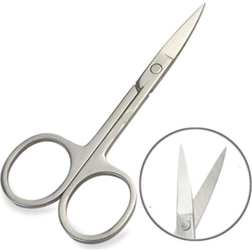 High Quality Stainles Steel Eyebrow Hair Trimming Beauty Makeup Nail ScissorsFacial Trimming Tweezer Makeup Scissors Tool