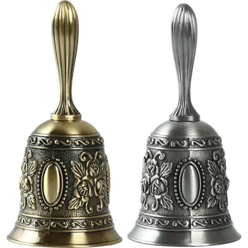 Green Bronze Pattern Retro Decoration Bar Restaurant Table Bell Passing Vegetable Bell Bar Restaurant Home Decoration Ornaments