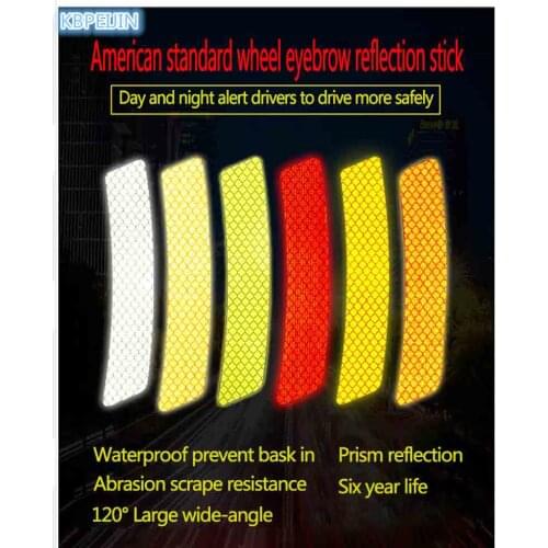 Accessories car Bumper/Wheel eyebrow Safety Reflective Strips Stickers for Citroen c2 c4 c5 c4l c3 saxo xsara picasso 2pcs