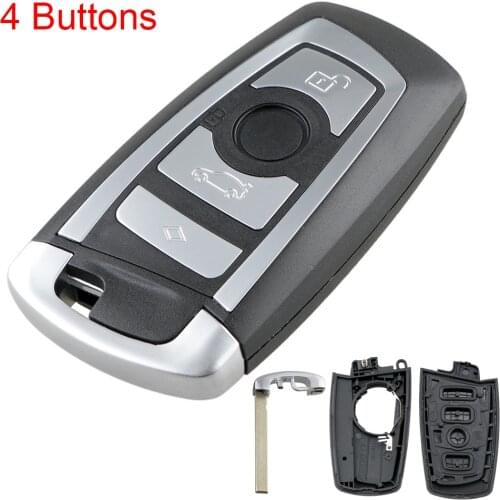 4 Buttons Car Key Fob Case Shell Replacement Remote Cover Protector Fit for BMW 1 3 5 7 F Series CAS4 System New