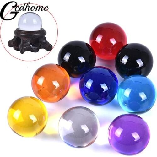 30mm Crystal Ball Quartz Glass Transparent Ball Spheres Glass Ball Photography Balls Crystal Craft Decor Feng Shui