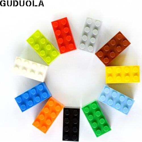 High Particles Small Building Blocks Brick 2X4 Parts DIY Creative Toys For Children Educational 3001 MOC Toys 40pcs/lot