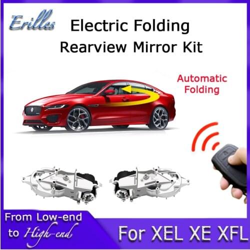 For Jaguar XEL XE XFL 2020 2021 Auto Intelligent Automatic Car Electric Rearview Side Mirror Folding System Kit Modules