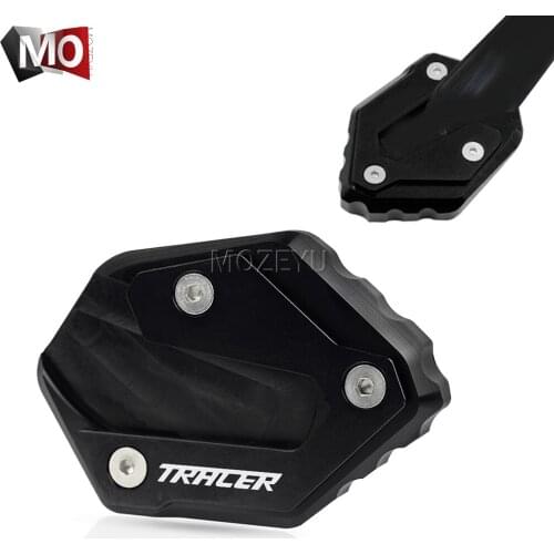 For Yamaha MT-09 TRACER 900 GT TRACER900 2014-2021 Motorcycle CNC Kickstand Foot Side Stand Extension Pad Support Plate Enlarge