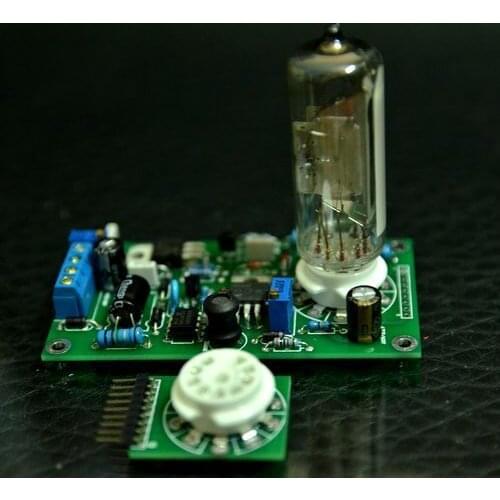 Dykb 6E2 Tubes Drive Amplifier Board Level Indicator Harmonic Magic Eye Tube Adjustable amplitude brightness AC 9V DC 12V