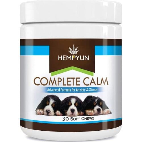 Hemp Calming Treats for Dogs -Helps With Dog Anxiety, Separation, Barking, Stress Relief, And Thunderstorms