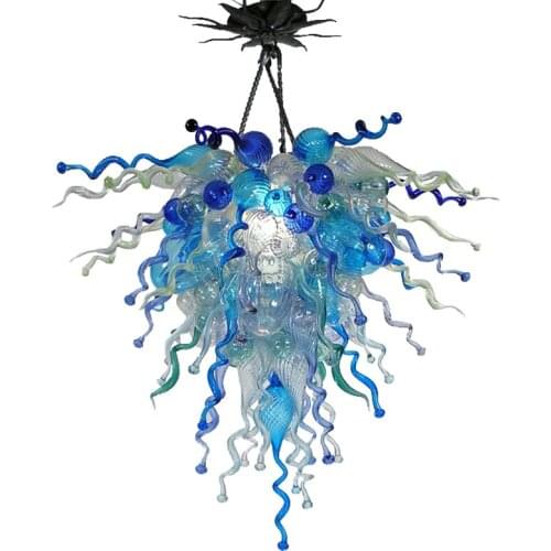 Creative Modern LED Chandeliers Hand Blown Glass Lamp Luxury Blue Furniture Living Room Decoration Lights Bedroom Chandelier
