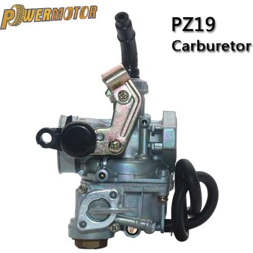 Motorcycle PZ19 Cable Choke Carburetor 19mm Carb For 50cc 70cc 90cc 110cc Honda Yamaha Kawasaki Quad ATV Motorcross