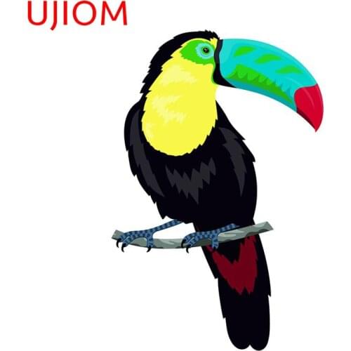 UJIOM Toucan Window Wallpaper Waterproof Decal Bathroom Kitchen Bedroom Accessories Living Room Decor Wall Stickers