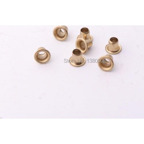 100pcs/lot 7*3*4mm gold color Eyelets round shape garment eyelet Sewing tool